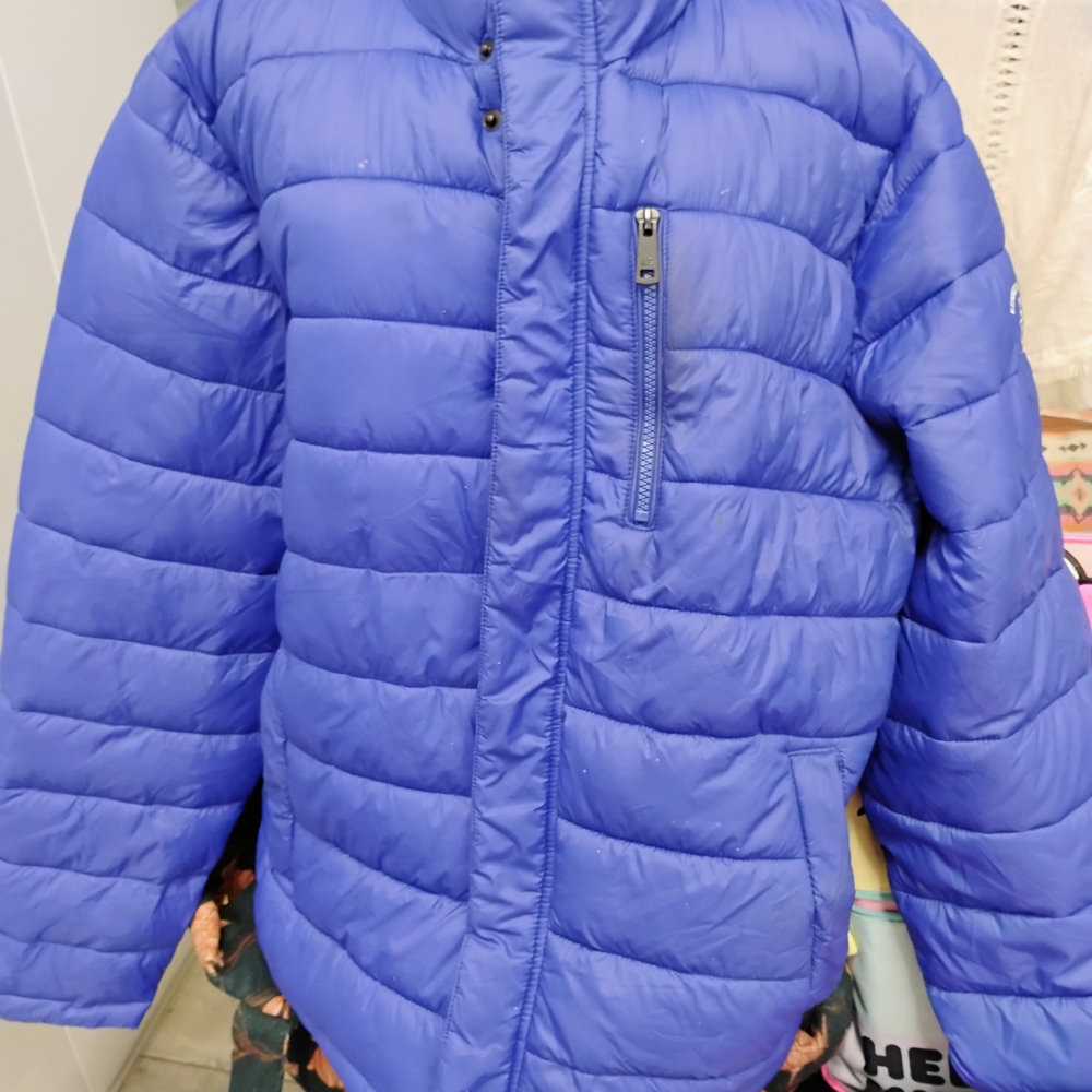 Kenneth Cole Reaction Blue Puffer Jacket